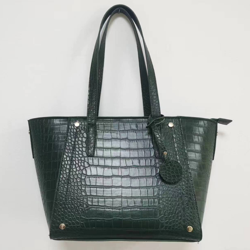 Crocodile Pattern PU Handbag